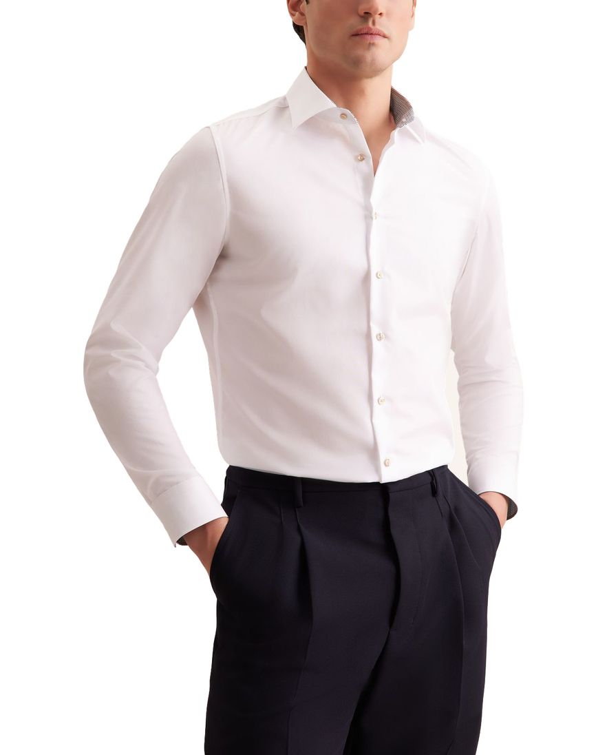 Seidensticker Slim Fit overhemd wit effen katoen