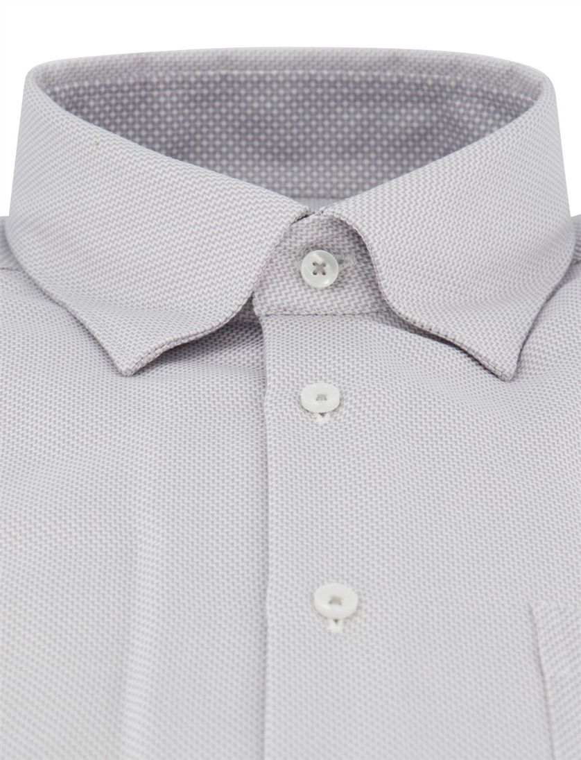 Overhemd Seidensticker Regular Grijs effen katoen