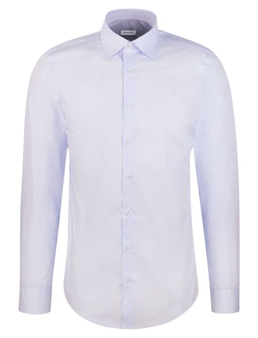 Seidensticker Overhemd Lichtblauw geprint zakelijk