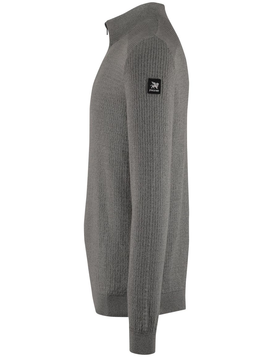 Vanguard half zip trui groen katoen