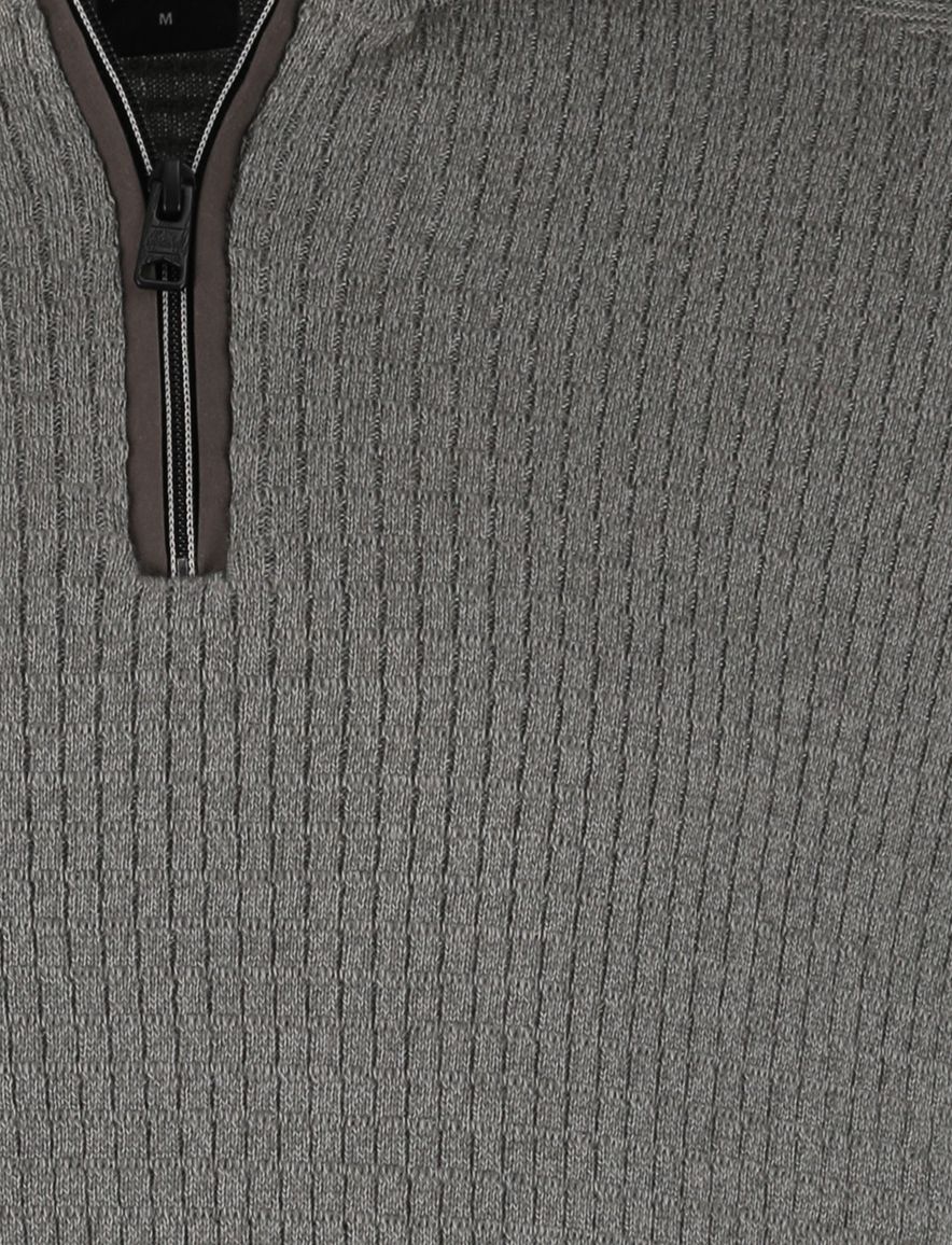 Vanguard half zip trui groen katoen