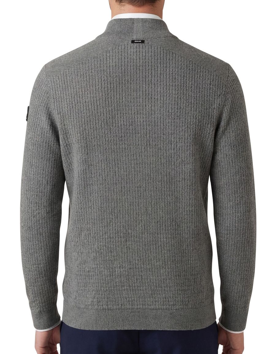 Vanguard half zip trui groen katoen