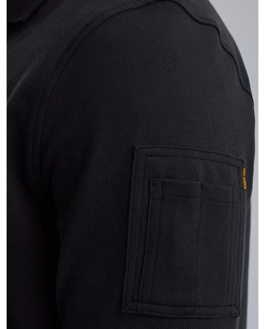 PME Legend poloshirt polo donkerblauw effen