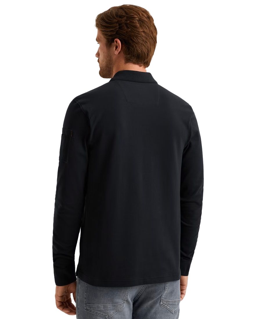 PME Legend poloshirt polo donkerblauw effen