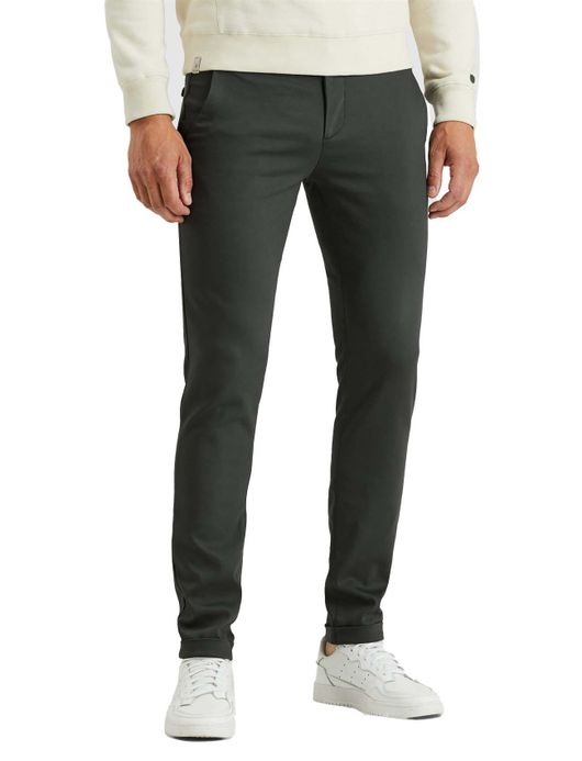 Cast Iron chino donker blauw effen katoen