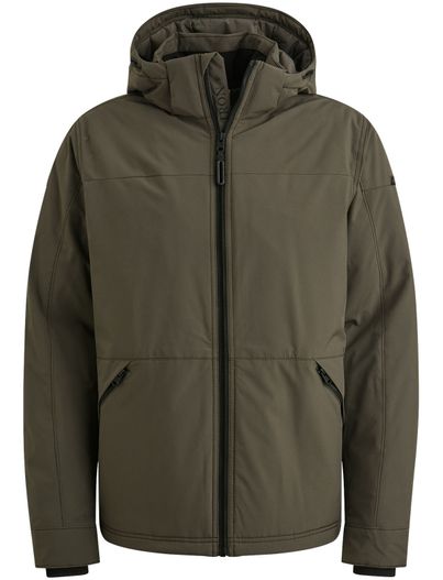 Cast Iron Cast Iron tussenjas groen met vaste capuchon