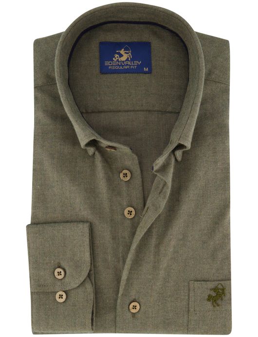 Normale fit overhemd Eden Valley groen