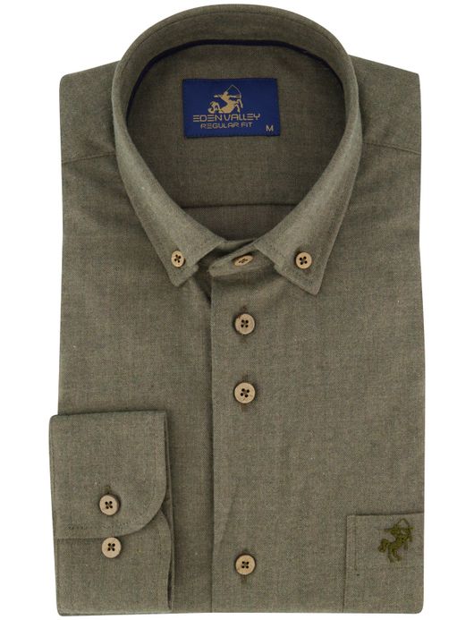 Normale fit overhemd Eden Valley groen