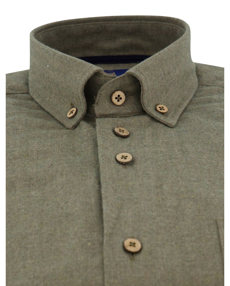 Eden Valley overhemd normale fit groen