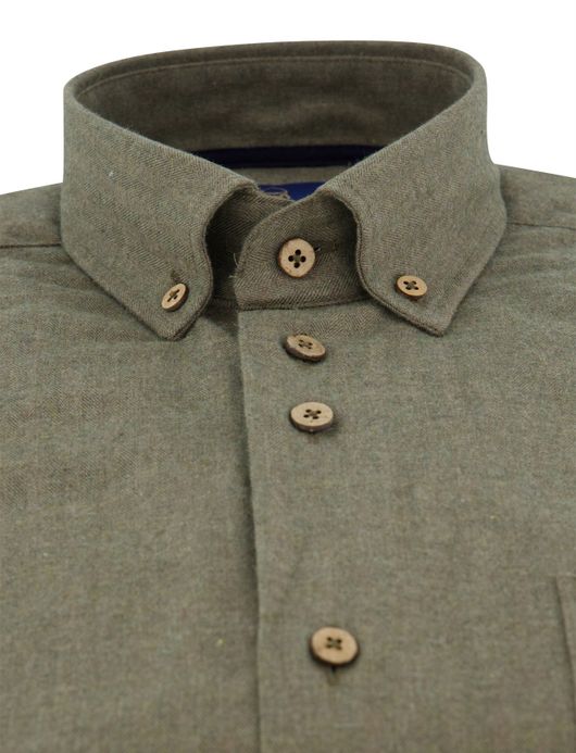 Normale fit overhemd Eden Valley groen