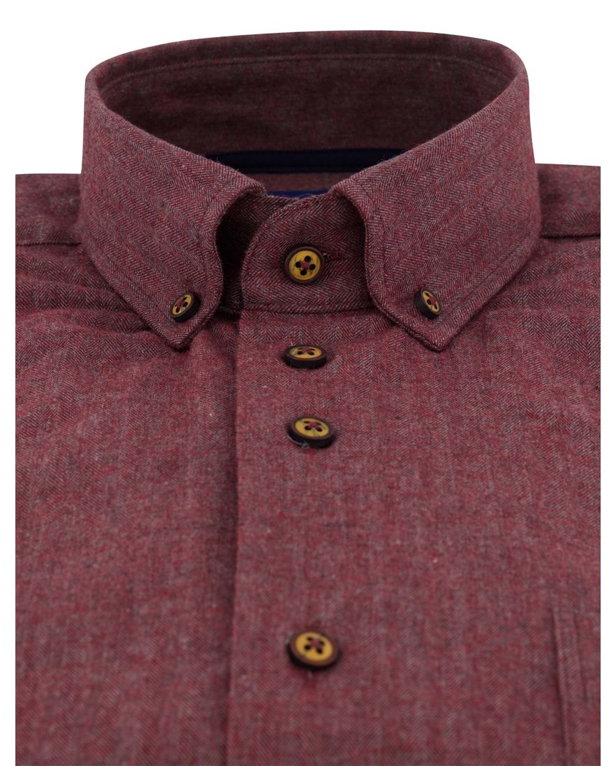 Eden Valley overhemd normale fit bordeaux