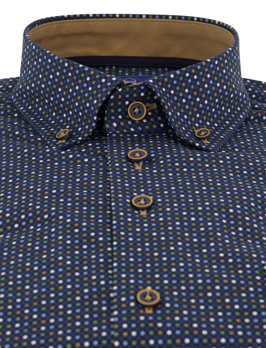 Eden Valley overhemd Regular Fit donkerblauw