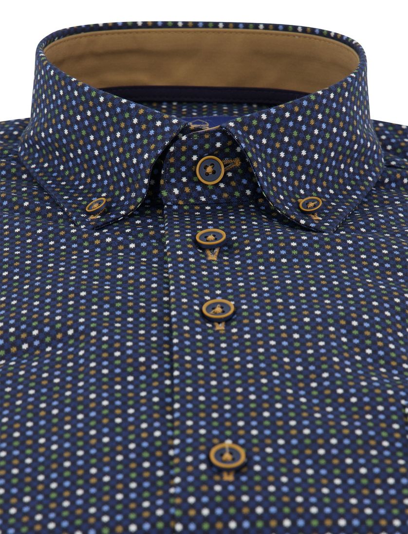 Overhemd Eden Valley Regular Fit donkerblauw