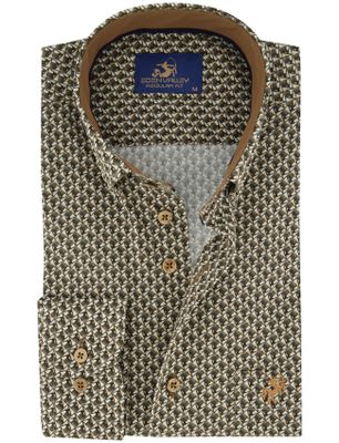 Eden Valley overhemd Eden Valley Regular Fit katoen groen