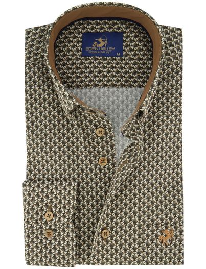 Eden Valley overhemd Eden Valley Regular Fit katoen groen