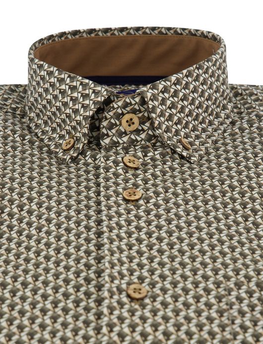 Eden Valley overhemd Regular Fit katoen groen