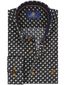Eden Valley regular fit casual overhemd bruin navy geprint