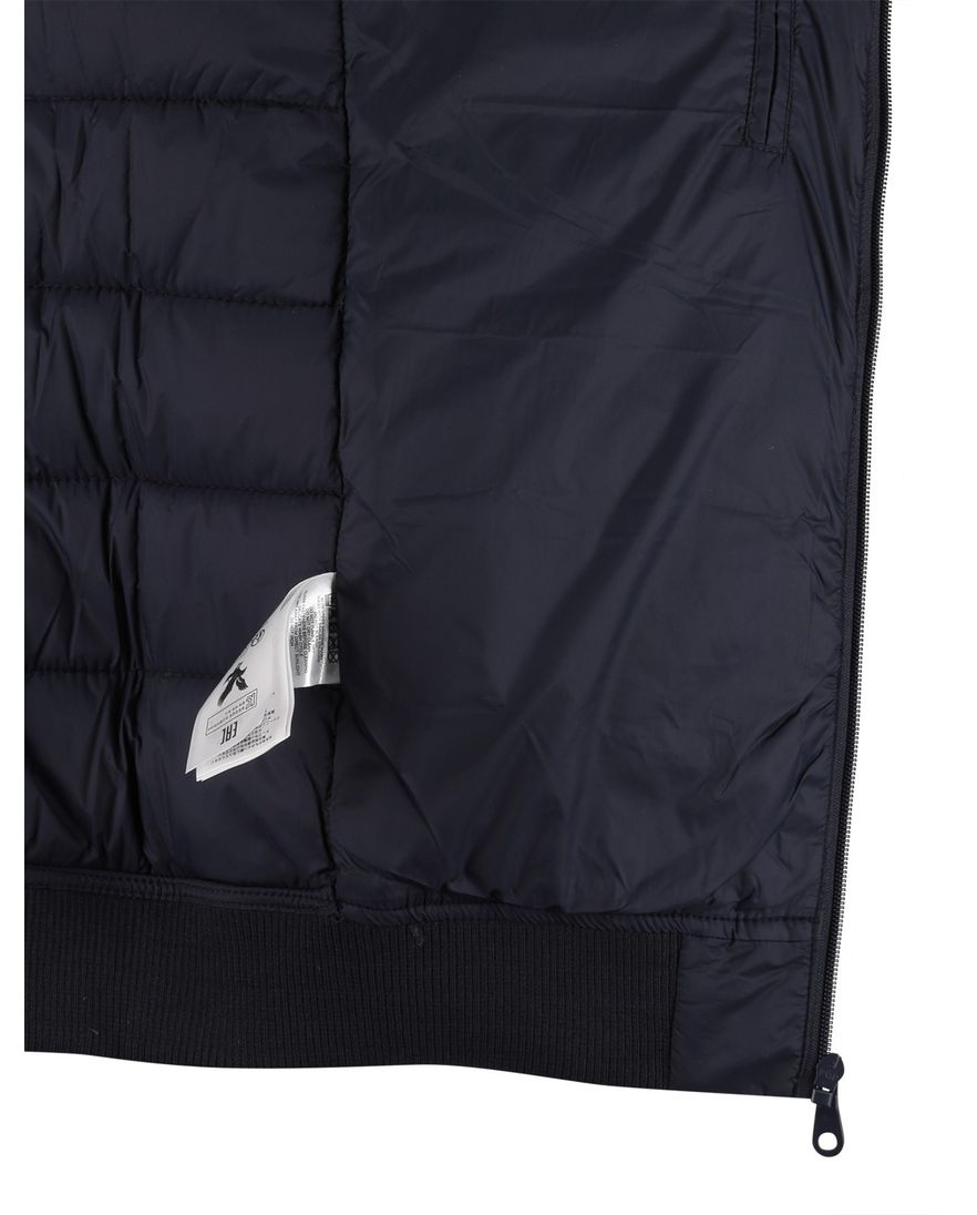 Lyle & scott winterjas effen donkerblauw gewatteerd