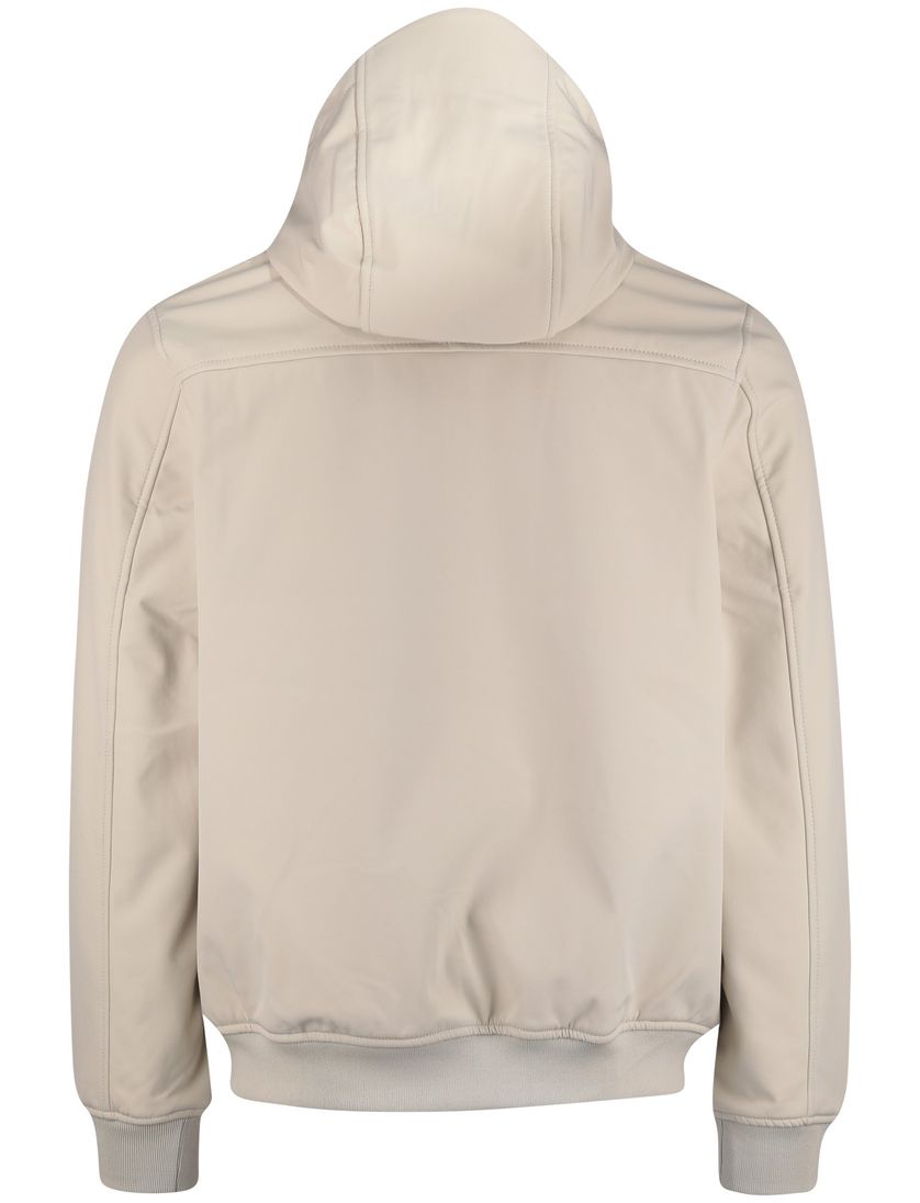 Lyle & scott winterjas beige effen softshell normale fit