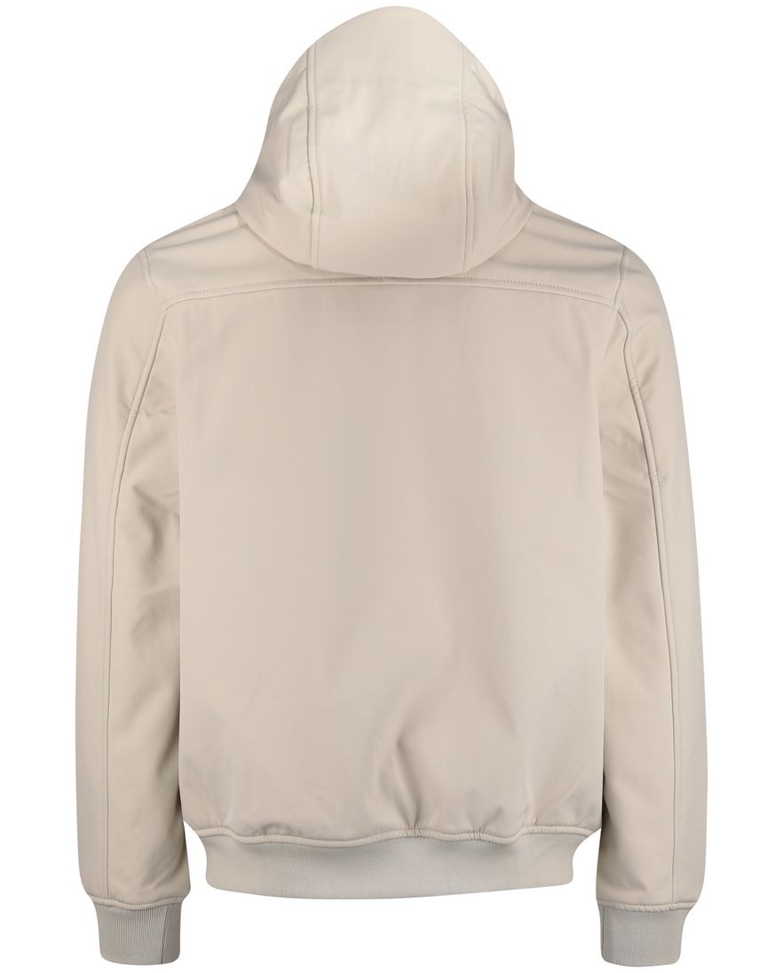 Lyle & scott winterjas effen beige softshell