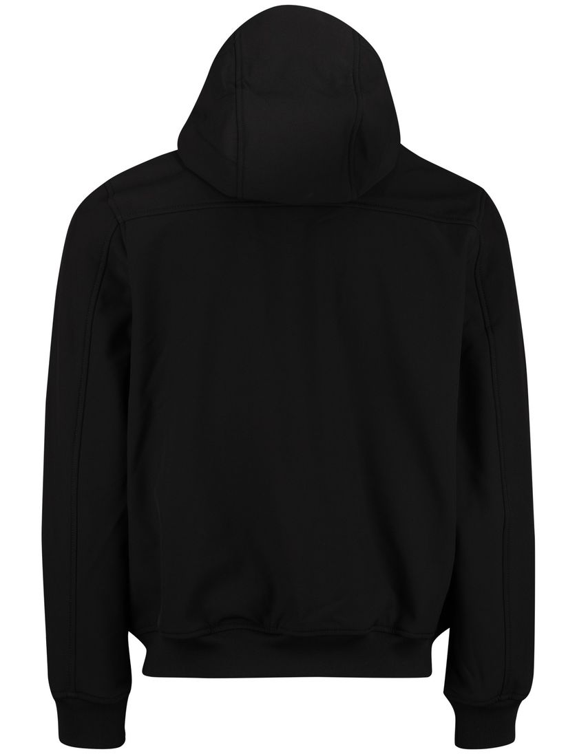 Lyle & scott winterjas zwart normale fit effen softshell