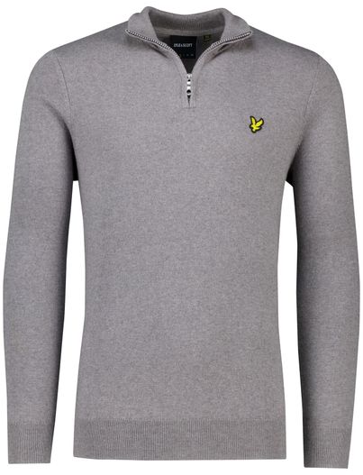 Lyle & Scott trui Lyle & Scott grijs gemeleerd katoen slim fit