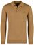 Lyle & Scott lange mouw polo bruin 3-knoops
