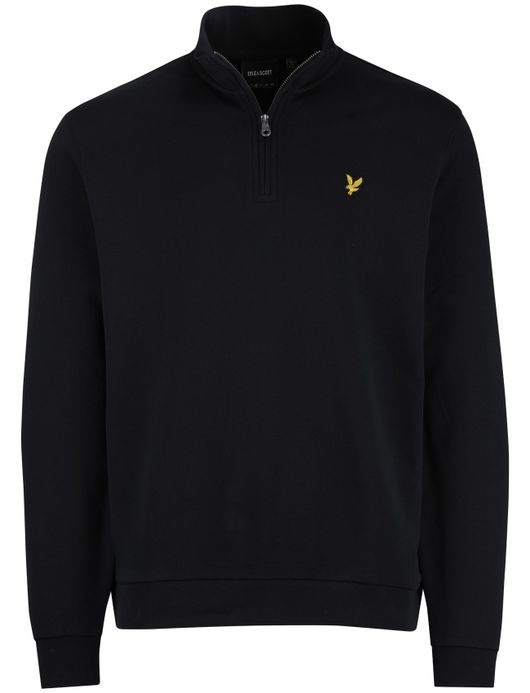 Lyle & Scott half zip trui donkerblauw normale fit