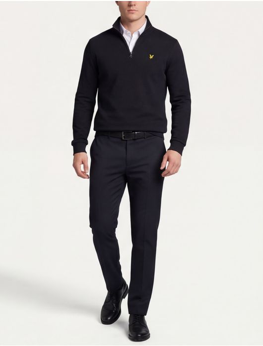 Lyle & Scott half zip sweater navy