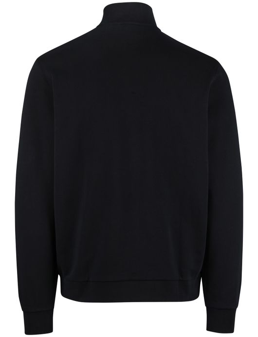 Lyle & Scott half zip trui donkerblauw normale fit