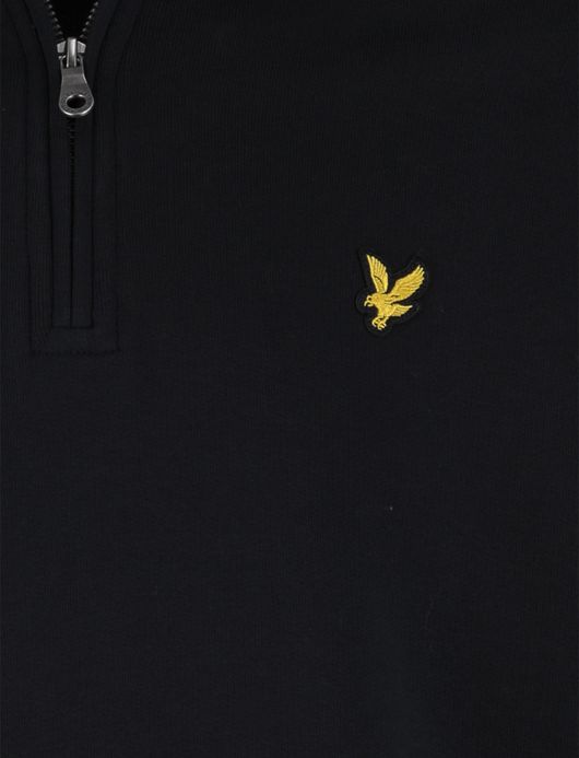 Lyle & Scott half zip trui donkerblauw normale fit