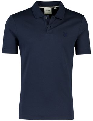 Lyle & Scott Korte mouw polo donkerblauw Lyle & Scott katoen