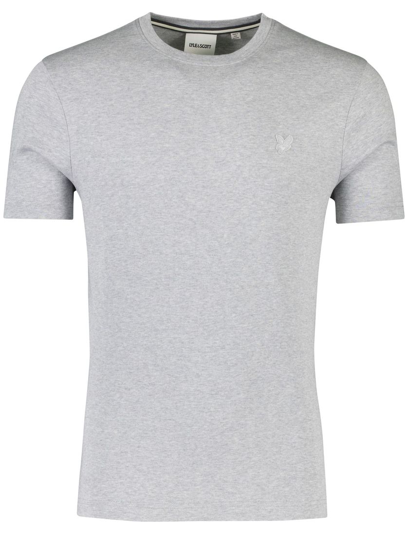 Lyle & scott t-shirt grijs katoen effen