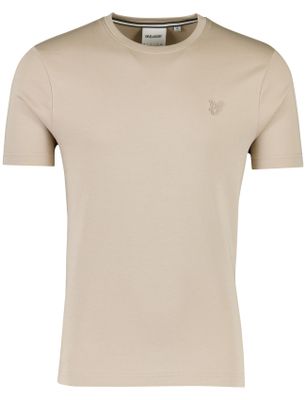 Lyle & Scott t-shirt Lyle & scott beige effen katoen