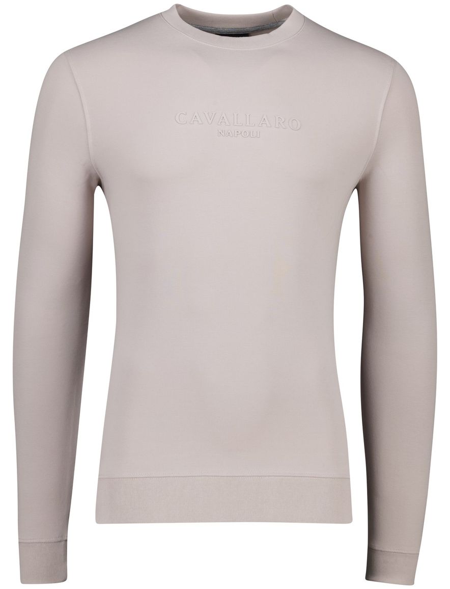 Cavallaro Sweater beige ronde hals