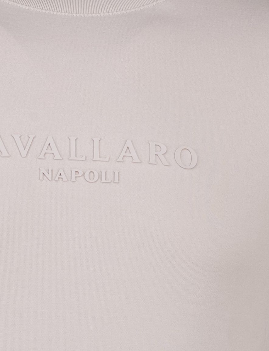 Cavallaro Sweater beige ronde hals