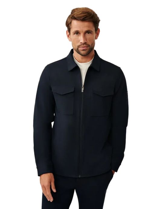 Cavallaro Zerino overshirt donkerblauw