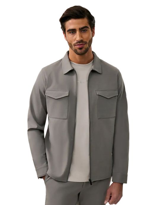 Cavallaro Zerino overshirt lichtgrijs