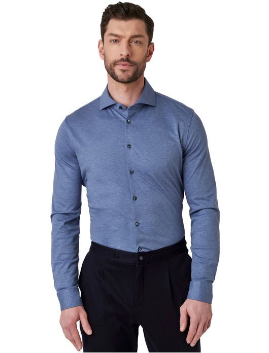 Desoto Luxury Hai overhemd slim fit blauw