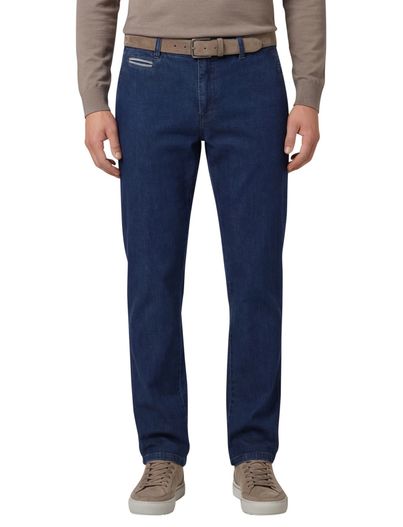 COM4 Com4 katoenen chino denim blauw