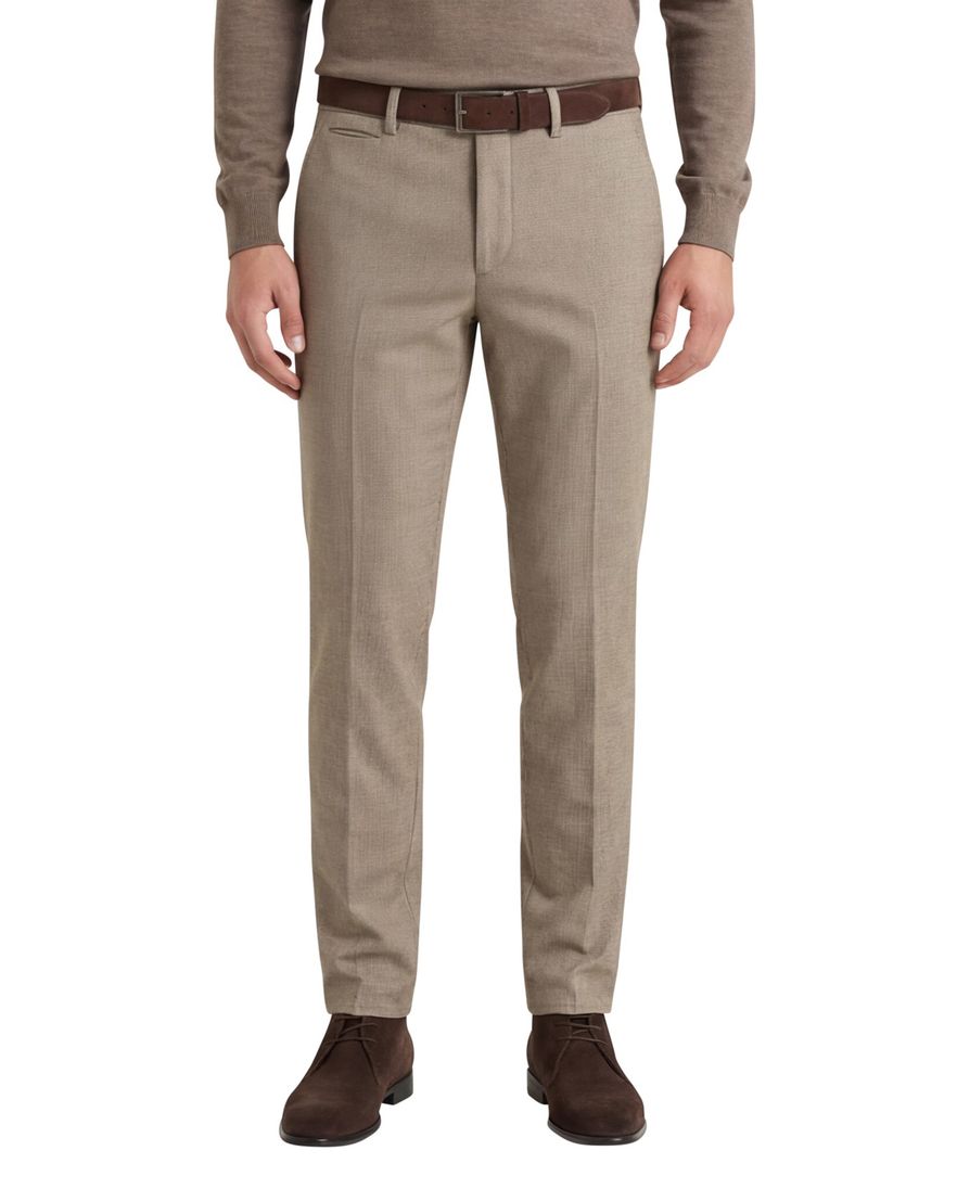 COM4 Modern Chino Pantalon chino bruin