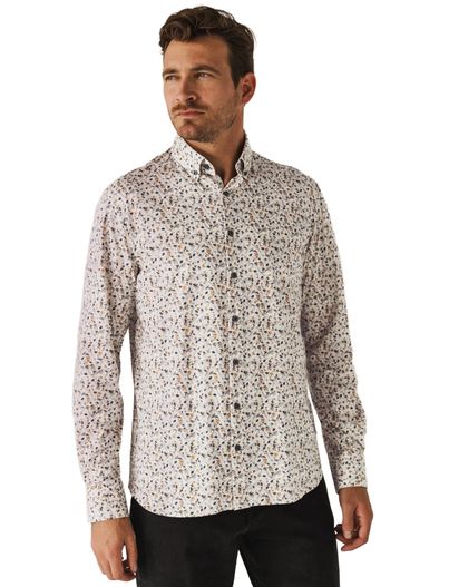 State of Art casual overhemd creme State of Art Regular Fit