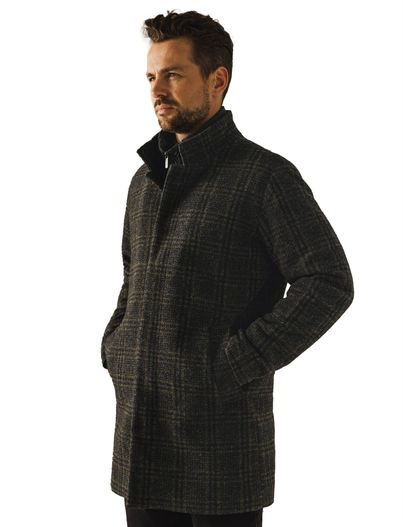 State of Art State of Art manteljas groen geruit polyester