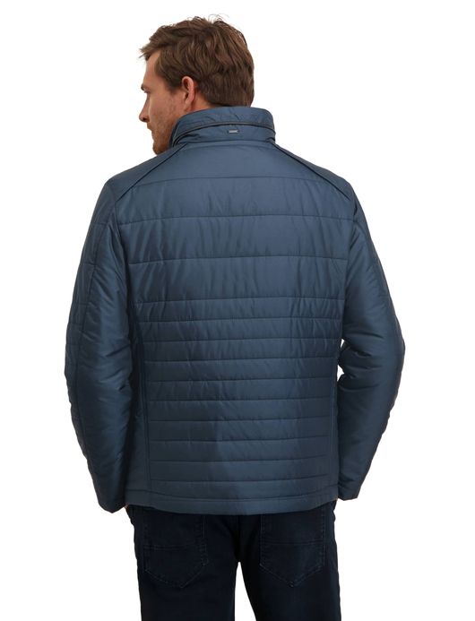 State of Art tussenjas blauw effen polyester