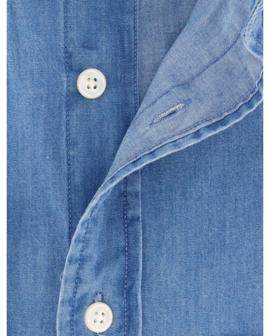 Gant Regular Fit casual overhemd blauw button-down boord