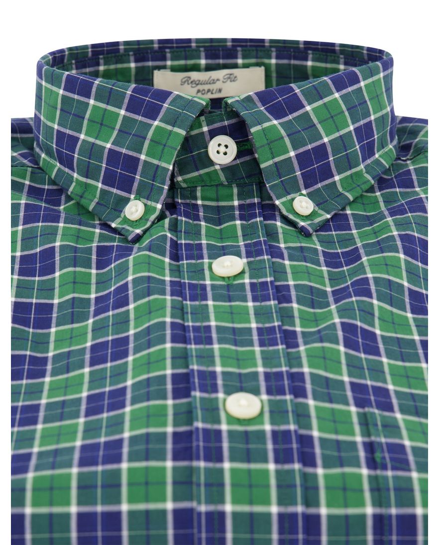 Gant Regular Fit casual overhemd groen geruit