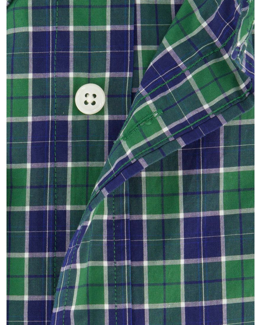 Gant Regular Fit casual overhemd groen geruit