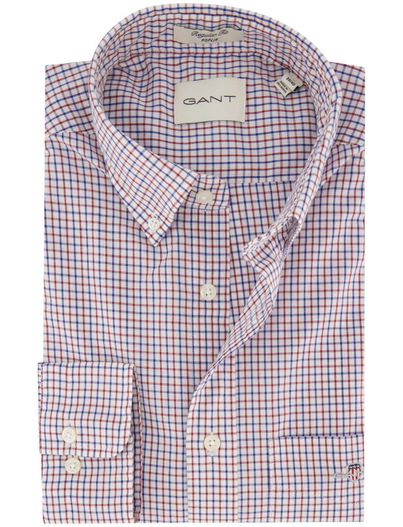 Gant Gant overhemd rood geruit