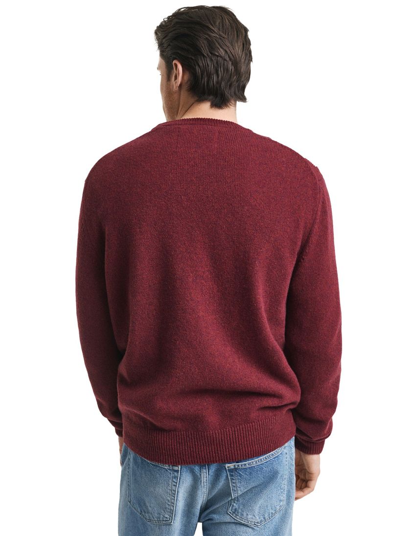 Gant Argyle trui regular fit rood gebreid