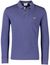 Blauwe lange mouwen polo Gant katoen blauw